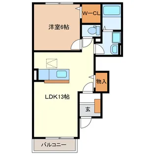 ファインパティオ【1階】の間取り