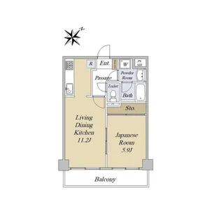グランドメゾン川崎市電通り【4階】の間取り
