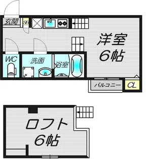 大阪府大阪市生野区小路東3【アパート】の間取り
