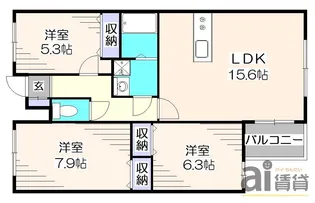 東京都府中市八幡町2【マンション】の間取り