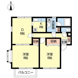 オプティミスタ参番館【2階】の間取り