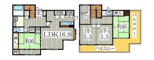 千葉県我孫子市青山台2【一戸建】の間取り