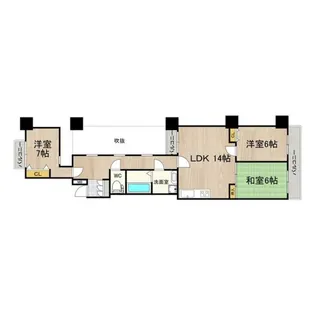 せんぼん有彩館【6階】の間取り