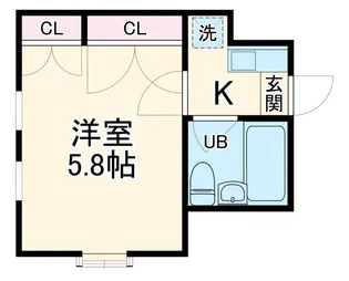 サンマリン三田【1階】の間取り