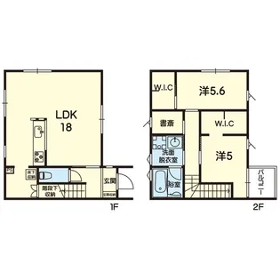 熊本県菊池郡菊陽町大字原水【一戸建】の間取り