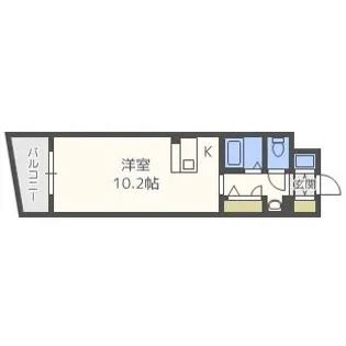 アスヴェルみなと元町OceanFront【4階】の間取り