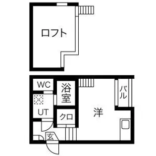 グルージャ黒門【2階】の間取り