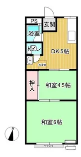 森本アパート【2階】の間取り