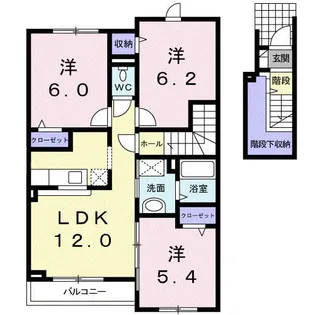 Leaf PlazaIII【2階】の間取り