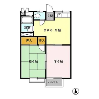 ハイグレード坪野谷 II【2階】の間取り