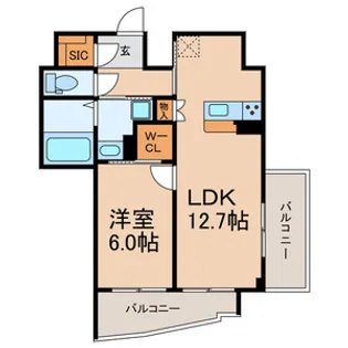 千葉県流山市前平井【マンション】の間取り