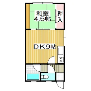 コーポ大友I【2階】の間取り