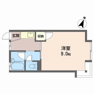 パレスエヴァ八乙女【2階】の間取り