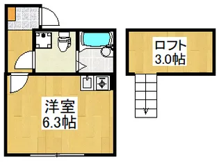 アザーレ・パッシオ京王稲田堤【1階】の間取り