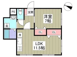 ITOハイツ【1階】の間取り