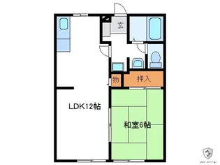ラインハイツわたなべ A棟【1階】の間取り