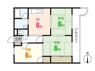 妙マンション【2階】の間取り