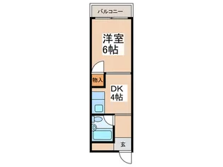 佐伯マンションB【4階】の間取り