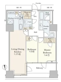 三田ガーデンヒルズ NORTHヒル【2階】の間取り