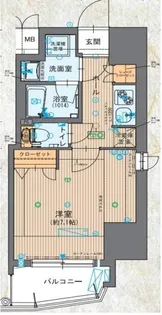 大阪府大阪市北区東天満1【マンション】の間取り