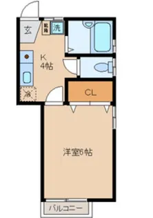 ジプソフィラ【2階】の間取り