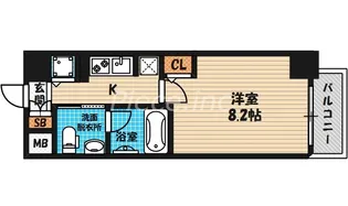エスライズ梅田ドウシン【4階】の間取り