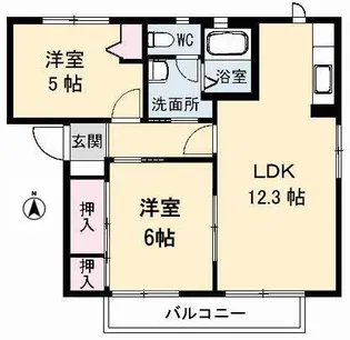 シャーメゾンドラジェ B棟【2階】の間取り
