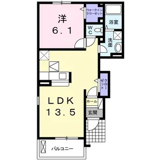 ガーデンフォレストA【1階】の間取り