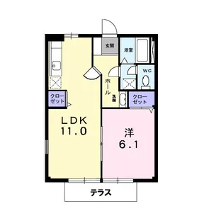 兵庫県神戸市西区玉津町今津【アパート】の間取り