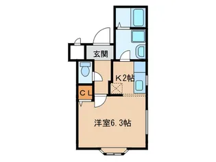ファルダ不二ヶ丘【2階】の間取り