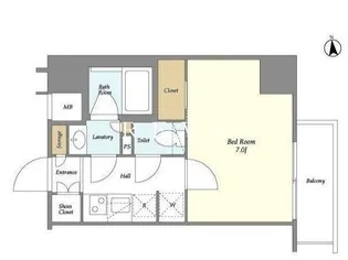 The Grand Blossom【6階】の間取り