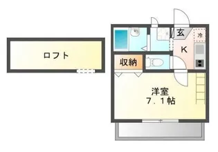 東京都小金井市東町2【アパート】の間取り