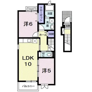 エスポワール道場【2階】の間取り