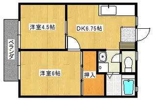 埼玉県川越市大字砂【アパート】の間取り