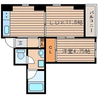 カラーズガーデン榴岡II【3階】の間取り