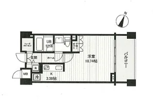 エスティメゾン白金台【4階】の間取り