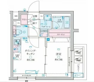 GENOVIA京成立石V【4階】の間取り