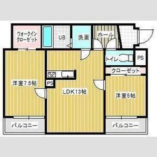 ウッドベルステージ【1階】の間取り