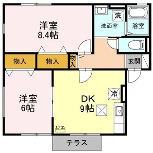 ウィルモア【1階】の間取り