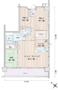 東京都江東区豊洲3【マンション】の間取り