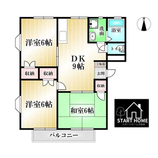エクセレントソシア【1階】の間取り