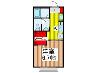 ドミ-ル藤【2階】の間取り