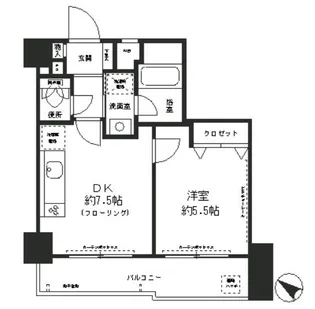 ハイホーム十条【10階】の間取り