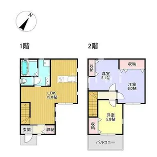 熊本県熊本市東区山ノ内1【一戸建】の間取り