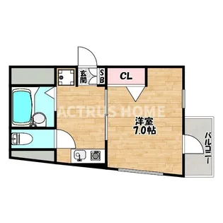 ユーニティ桃ヶ池【5階】の間取り