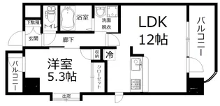 PalaceField南観音【5階】の間取り