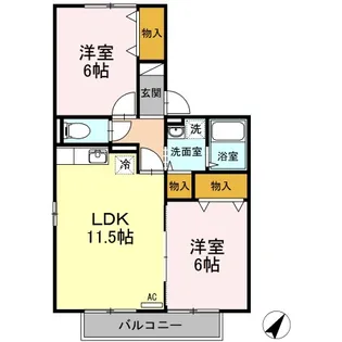 アリエル【2階】の間取り