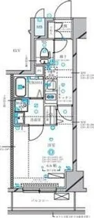 ディアレイシャス東別院III【7階】の間取り