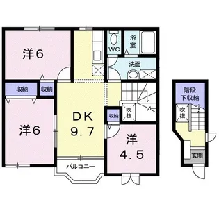 ラヴィーナI【2階】の間取り