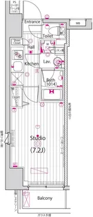 ガーラ新横浜グランドステージ【2階】の間取り